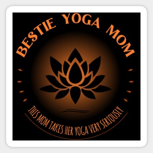 Bestie Yoga Mom, Spirituality Sticker